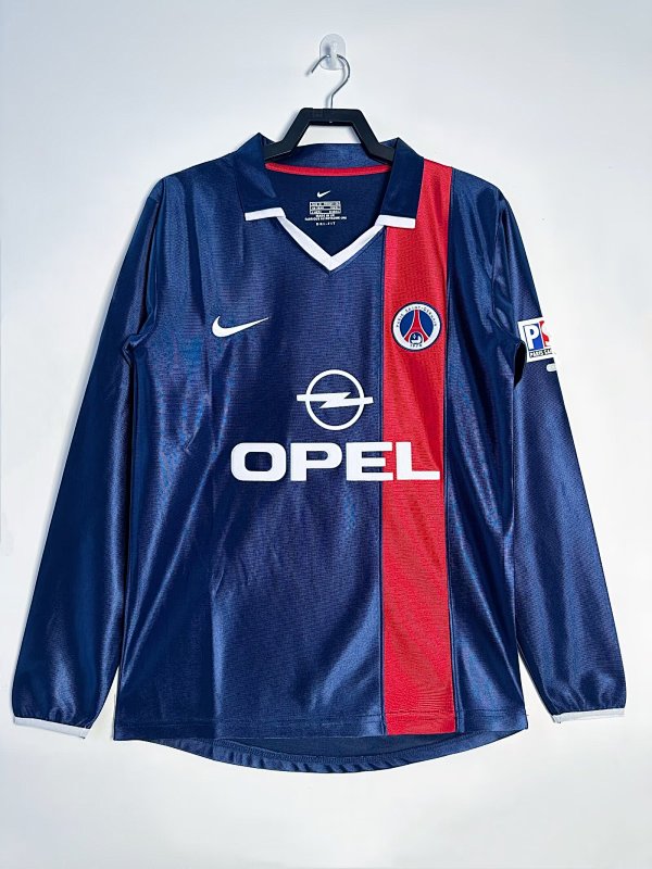 Paris Saint-Germain Retro 2001/02 Local manga larga