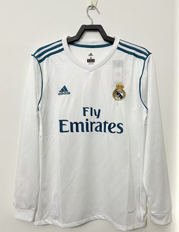 Real Madrid Retro 2017/18 Local manga larga