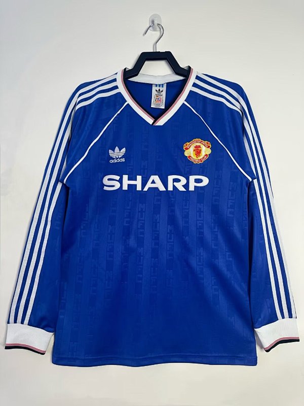 Manchester United Retro 1988/90 Segunda visitante manga larga