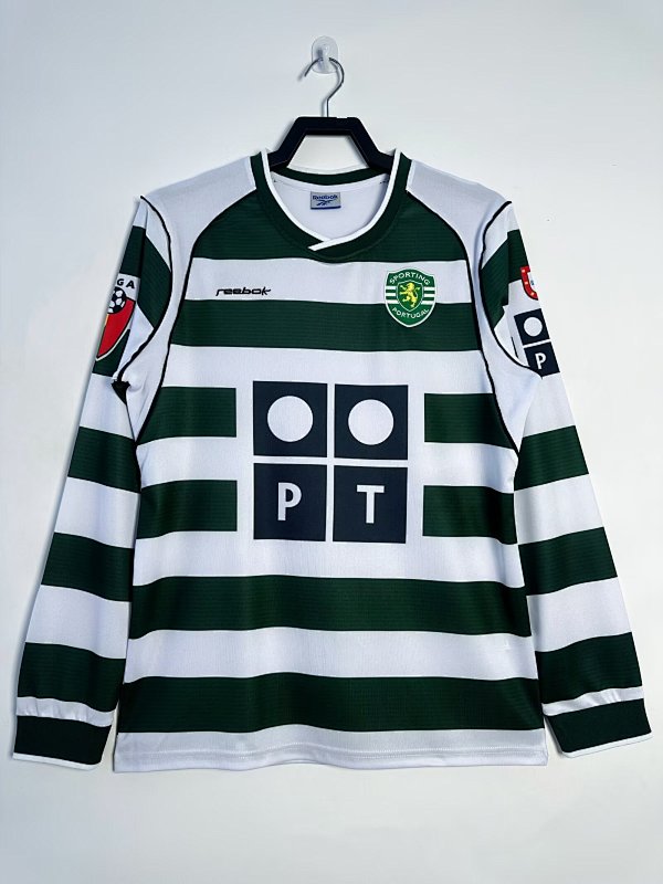 Sporting CP Retro 2001/03 Local manga larga