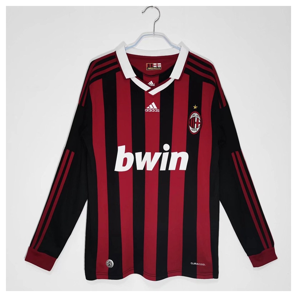 AC Milan Retro 2009/10 Local manga larga