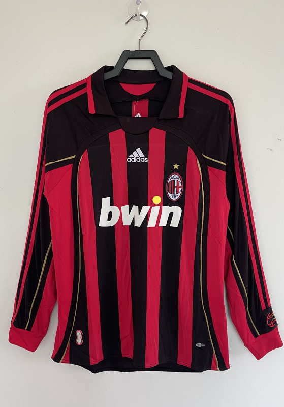 AC Milan Retro 2006/07 Local manga larga