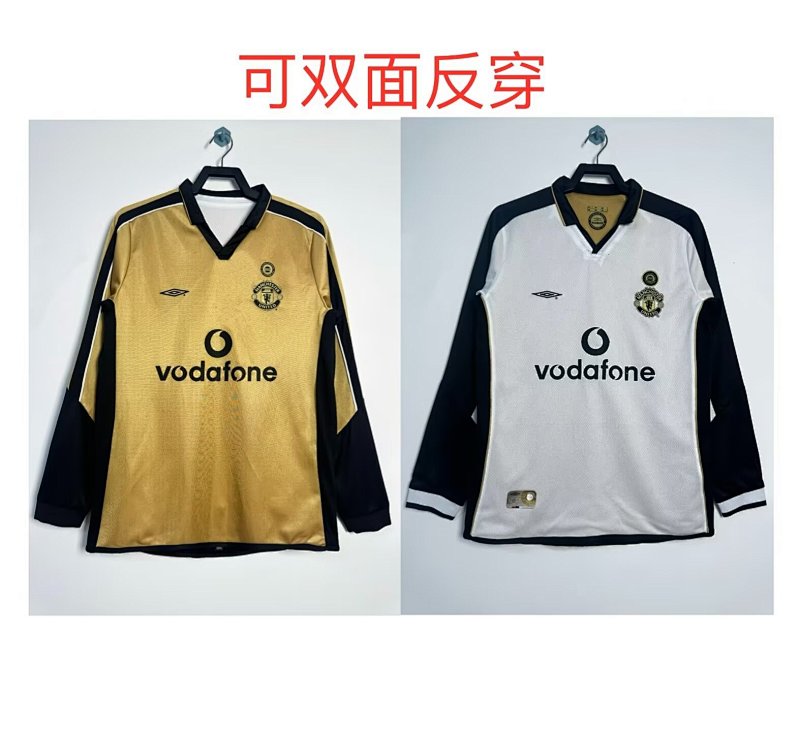 Manchester United Retro 2001/02 Edición conmemorativa manga larga