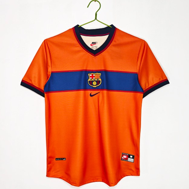 FC Barcelona Retro 1998/99 Segunda visitante naranja