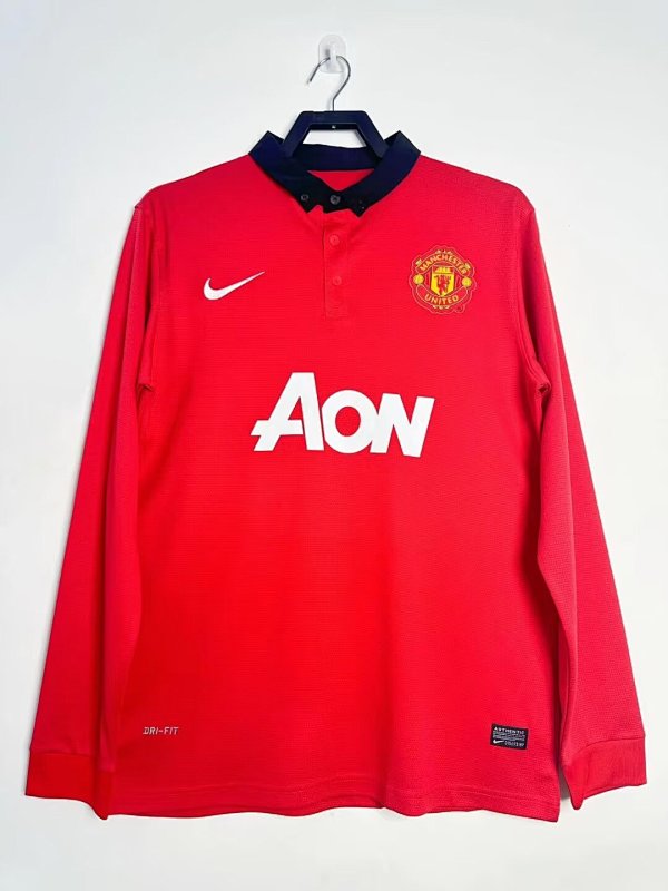 Manchester United Retro 2013/14 Local manga larga