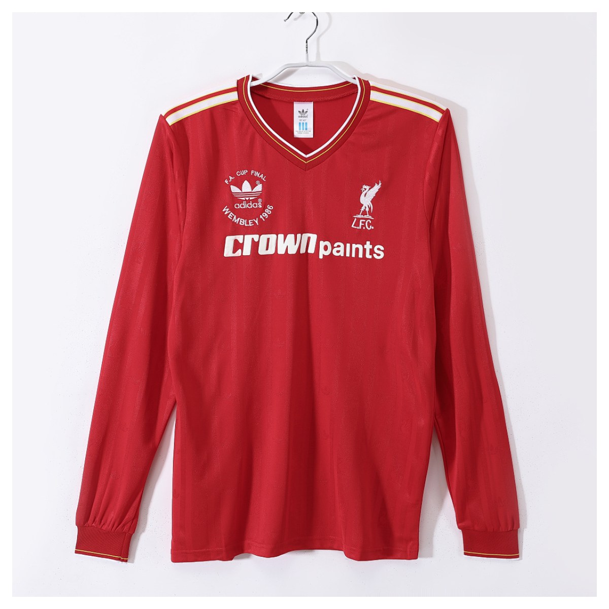 Liverpool Retro 1986/87 Local manga larga