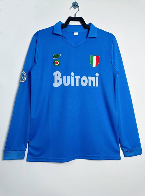 Napoli Retro 1987/88 Local manga larga