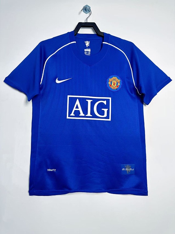 Manchester United Retro 2007/08 Portero azul