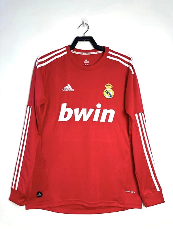 Real Madrid Retro 2011/12 Segunda visitante manga larga