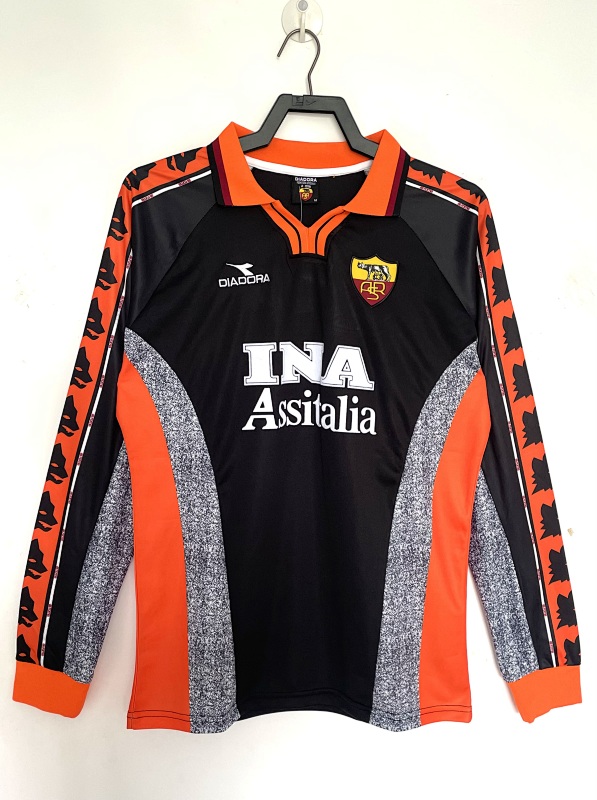 Roma Retro 1998/99 Segunda visitante manga larga
