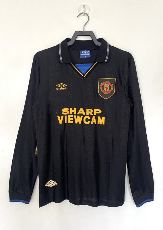 Manchester United Retro 1993/94 Edición especial negra manga larga