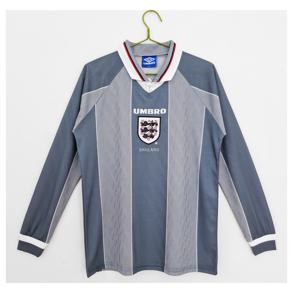 Inglaterra Retro 1996 Visitante manga larga