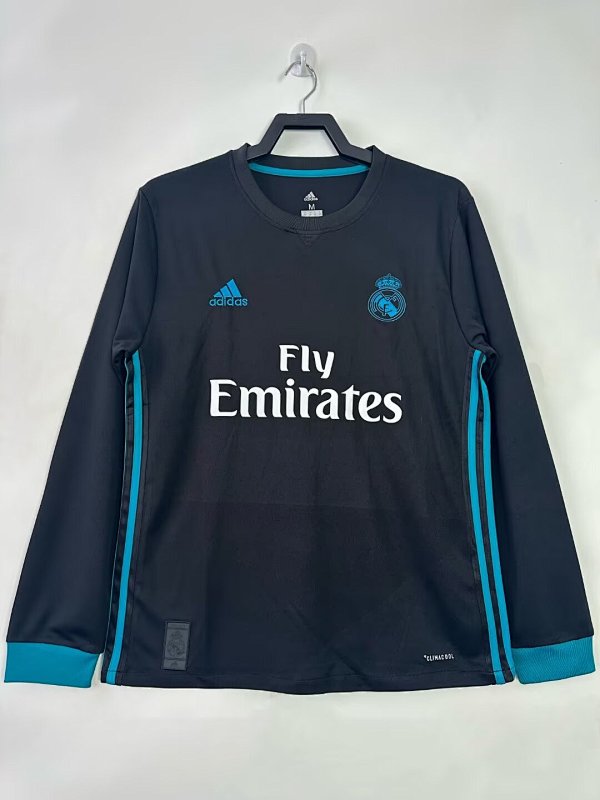 Real Madrid Retro 2017/18 Visitante manga larga