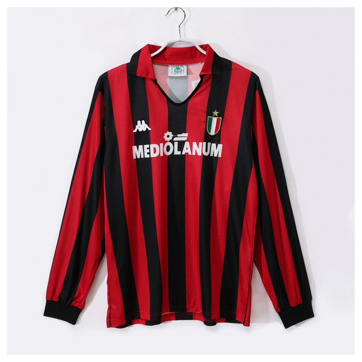 AC Milan Retro 1988/89 Local manga larga