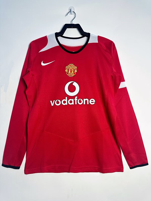 Manchester United Retro 2005/06 Local manga larga