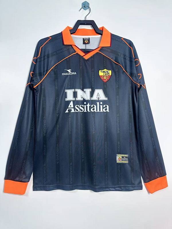 Roma Retro 1999/00 Segunda visitante manga larga