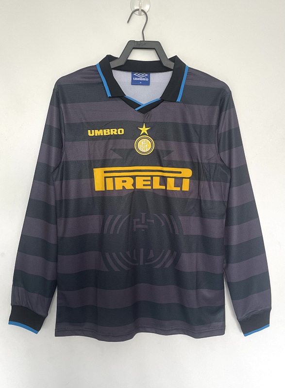 Inter Retro 1997/98 Segunda visitante manga larga