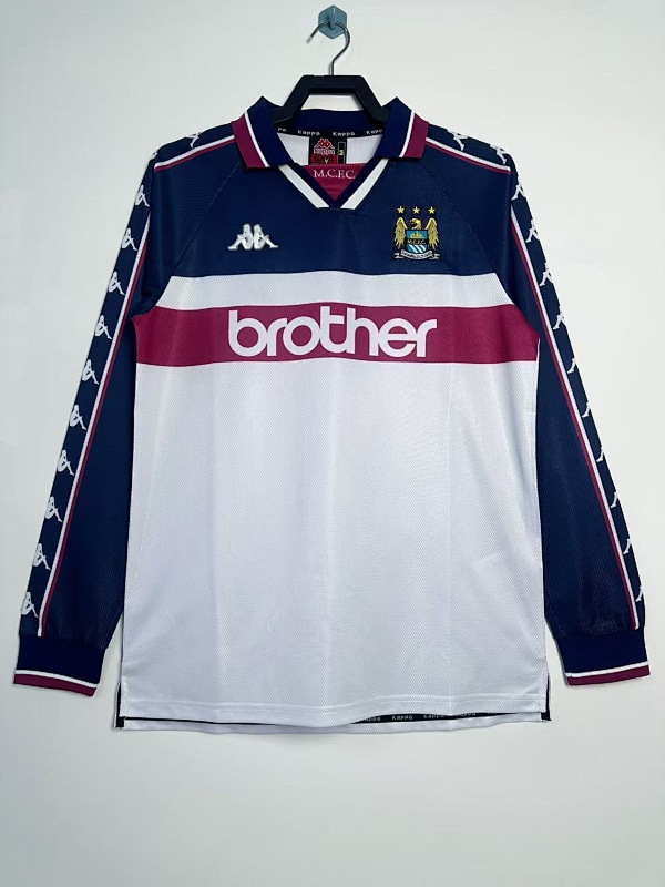 Manchester City Retro 1997/98 Visitante manga larga