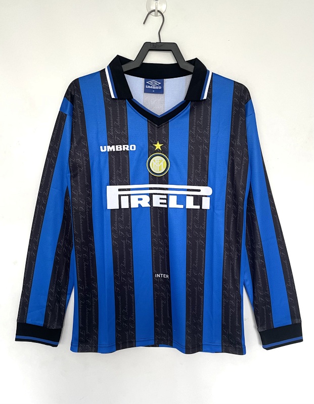 Inter Retro 1997/98 Local manga larga