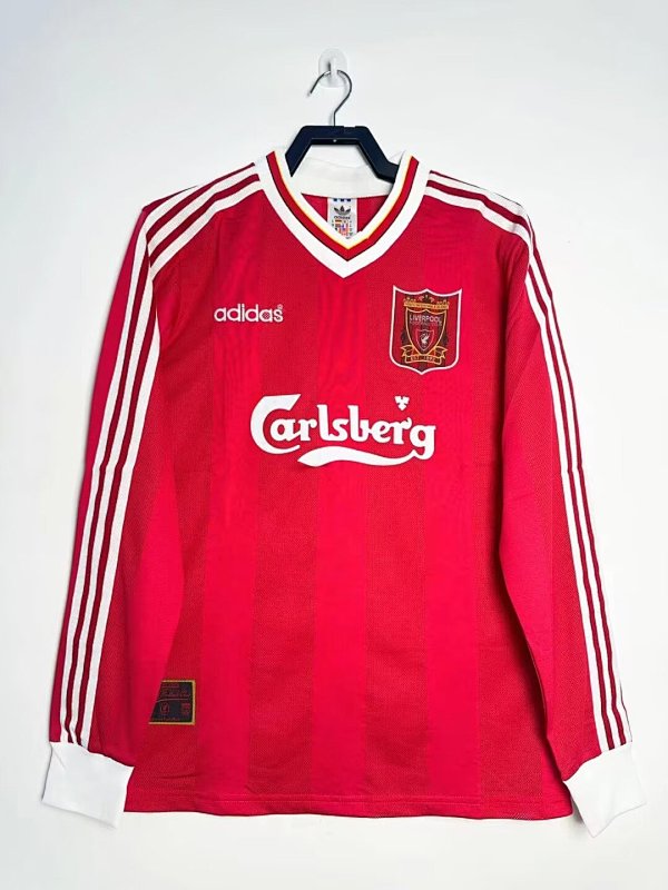 Liverpool Retro 1995/96 Local manga larga