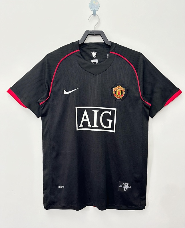 Manchester United Retro 2007/08 Visitante negra