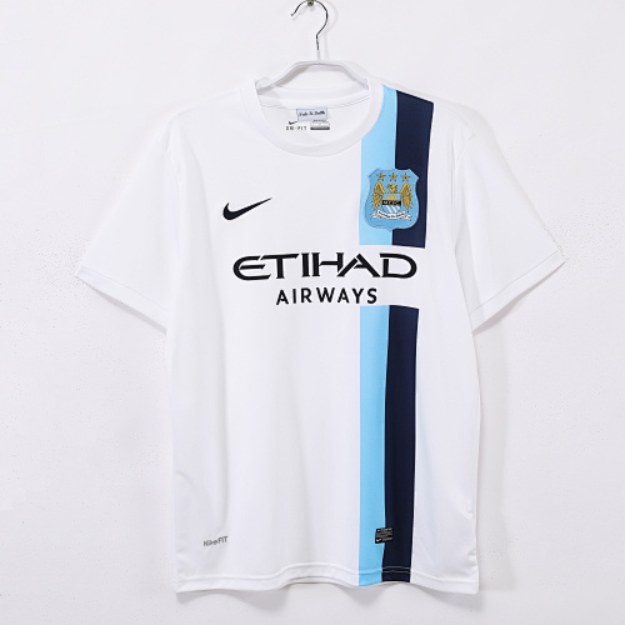 Manchester City Retro 2013/14 Segunda visitante blanca
