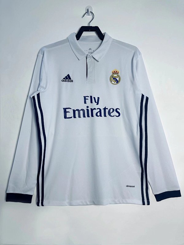 Real Madrid Retro 2016/17 Local manga larga