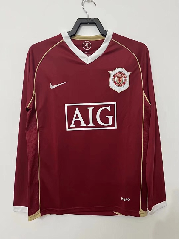 Manchester United Retro 2006/07 Local manga larga
