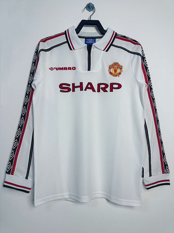 Manchester United Retro 1998 Edición conmemorativa manga larga