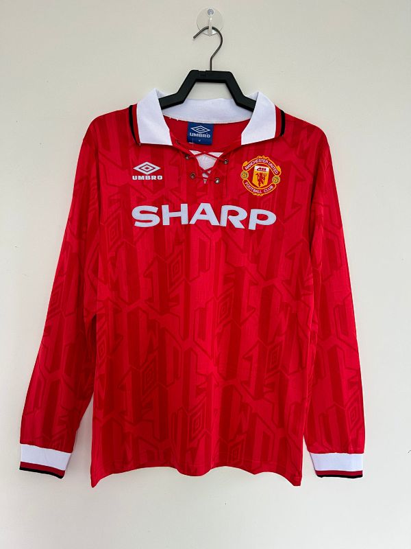 Manchester United Retro 1992/94 Local manga larga