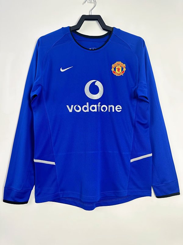 Manchester United Retro 2002/03 Segunda visitante manga larga